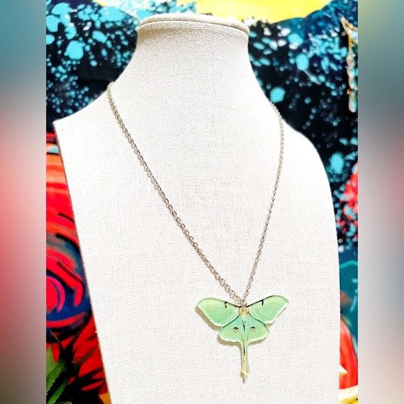 Luna Moth Necklace - Picture 9 of 11